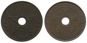 Belgisch Kongo - Belg. Congo - 1888 - 10 Centimes  vz-unc