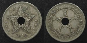 Belgisch Kongo - Belg. Congo - 1910 - 20 Centimes  ss
