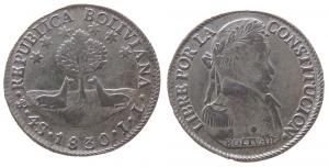 Bolivien - Bolivia - 1830 - 4 Soles  fast ss