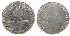 Bolivien - Bolivia - 1830 - 4 Soles  fast ss