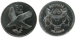 Botswana - 2001 - 50 Thebe  unc