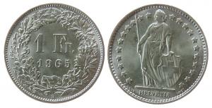 Schweiz - Switzerland - 1965 - 1 Franken  stgl-