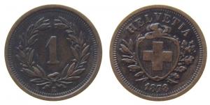 Schweiz - Switzerland - 1878 - 1 Rappen  ss