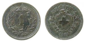 Schweiz - Switzerland - 1879 - 1 Rappen  ss