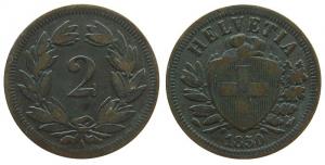 Schweiz - Switzerland - 1850 - 2 Rappen  ss