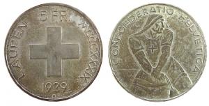 Schweiz - Switzerland - 1939 - 5 Franken  ss-vz