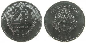 Costa Rica - 1985 - 20 Colones  unc
