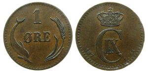 Dänemark - Denmark - 1875 - 1 Öre  ss-vz