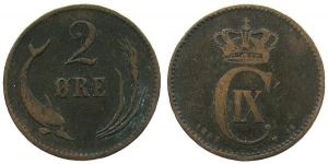 Dänemark - Denmark - 1883 - 2 Öre  s
