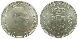 Dänemark - Denmark - 1968 - 5 Kronen  unc