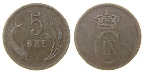 Dänemark - Denmark - 1874 - 5 Öre  ss-