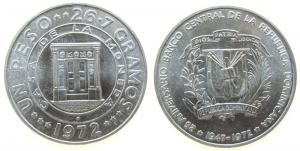 Dominikanische Republik - Dominican Republic - 1972 - 1 Peso  unc