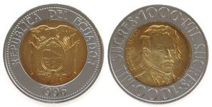 Ecuador - 1996 - 1000 Sucres  unc
