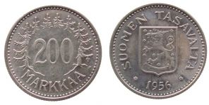 Finnland - Finland - 1956 - 200 Markka  vz-unc