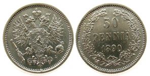 Finnland - Finland - 1890 - 50 Pennia  ss+