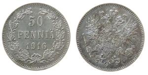Finnland - Finland - 1916 - 50 Pennia  vz-unc