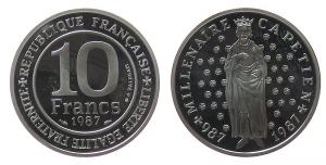 Frankreich - France - 1987 - 10 Francs  pp