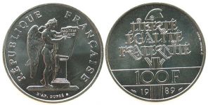 Frankreich - France - 1989 - 100 Francs  unc