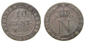 Frankreich - France - 1809 - 10 Centimes  ss