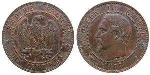 Frankreich - France - 1853 - 10 Centimes  vz