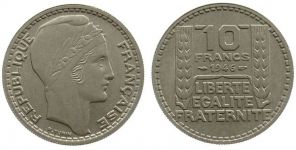 Frankreich - France - 1946 - 10 Franc  vz-unc