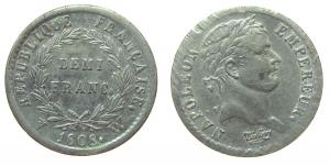 Frankreich - France - 1808 - 1/2 Franc  ss+