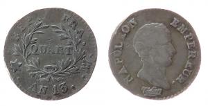 Frankreich - France - 1799-1804 An 13 - 1/4 Franc  ss