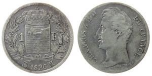 Frankreich - France - 1826 - 1 Franc  fast ss