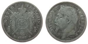 Frankreich - France - 1868 - 1 Franc  fast ss