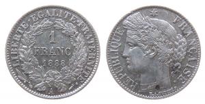 Frankreich - France - 1888 - 1 Franc  vz