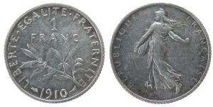 Frankreich - France - 1910 - 1 Franc  ss+