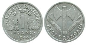 Frankreich - France - 1944 - 1 Franc  ss