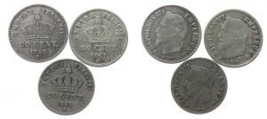 Frankreich - France - 1866 - 68 - 3 x 20 Centimes  ss