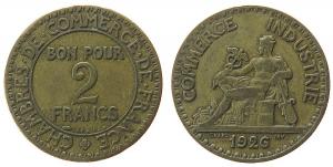 Frankreich - France - 1926 - 2 Francs  ss