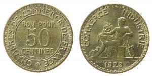 Frankreich - France - 1923 - 50 Centimes  unc