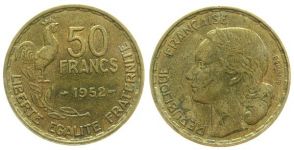 Frankreich - France - 1952 - 50 Francs  vz