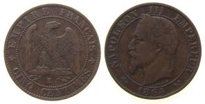 Frankreich - France - 1864 - 5 Centimes  ss