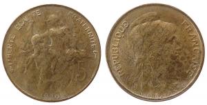 Frankreich - France - 1920 - 5 Centimes  vz