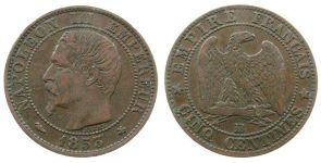 Frankreich - France - 1853 - 5 Centimes  ss