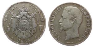 Frankreich - France - 1855 - 5 Francs  s+
