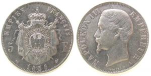 Frankreich - France - 1856 - 5 Francs  ss-vz
