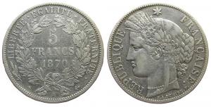 Frankreich - France - 1870 - 5 Francs  ss