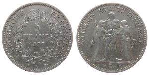Frankreich - France - 1877 - 5 Francs  ss