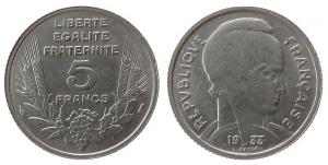 Frankreich - France - 1933 - 5 Francs  unc
