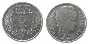 Frankreich - France - 1933 - 5 Francs  unc