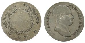 Frankreich - France - 1799-1804 An 11 - 5 Francs  schön