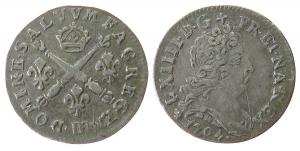 Frankreich - France - 1704 - 5 Sols aus insignes  ss
