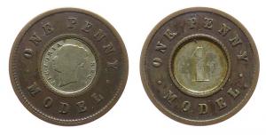 Großbritannien - Great-Britain - o.J. - 1 Penny Model  schön