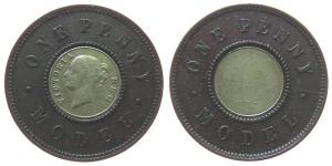 Großbritannien - Great-Britain - o.J. - 1 Penny Model  ss-vz