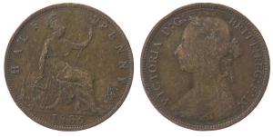Großbritannien - Great-Britain - 1886 - 1/2 Penny  ss